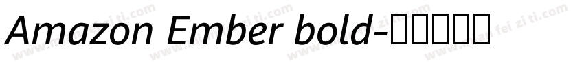 Amazon Ember bold字体转换